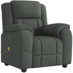 vidaXL Massagesessel Dunkelgrau Stoff 4015711