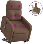vidaXL Massagesessel mit Aufstehhilfe Braun Stoff Modell 12