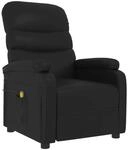 vidaXL Massagesessel Schwarz Kunstleder 342693