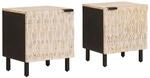 vidaXL Nachttisch 2 Stk Wei&szlig; 40 x 33,5 x 46 cm Massivholz Mango 4017861