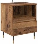 vidaXL Nachttisch mit Schubladen Altholz 40 x 35 x 50 cm Holzwerkstoff 882649