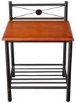 Homestyle4u Nachttisch Nachtkonsole Nachtschrank Metall 1068