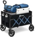 Sekey Bollerwagen Faltbar Klein 60L 80KG Schwarz