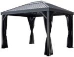 Sojag Pavillon Kiruna 1012 Anthrazit 299,3 cm x 364,3 cm x 297,6 cm