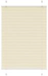 vidaXL Plissee Creme 100x150 cm Stoffbreite 99,4 cm Polyester 4015296