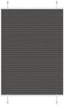 vidaXL Plissee Schwarz 85x150 cm Stoffbreite 84,4 cm Polyester 4015140