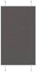 vidaXL Plissee Schwarz 80x100 cm Stoffbreite 79,4 cm Polyester 4015122