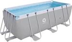 Avenli Frame Rectangular Stahlrahmenpool Rechteckig 400 x 200 x 100 cm Grau mit