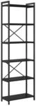 vidaXL B&uuml;cherregal Schwarz Eichen-Optik 40 x 30 x 85 cm Holzwerkstoff 868377
