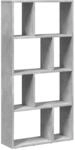 vidaXL B&uuml;cherregal Betongrau 60x20x120 cm Holzwerkstoff 858150
