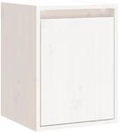 vidaXL Wandschrank Wei&szlig; 30x30x40 cm Massivholz Kiefer 813477