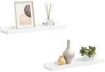 vidaXL Bilderleisten 2 Stk Wei&szlig; 40x9x3 cm MDF 323928