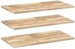 vidaXL Schweberegale 3 Stk 80x40x2 cm Massivholz Akazie Unbehandelt 3279397