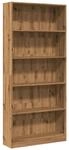 vidaXL B&uuml;cherregal Artisan-Eiche 80x24x176 cm Holzwerkstoff 857861