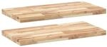 vidaXL Schweberegale 2 Stk 60x40x4 cm Massivholz Akazie Unbehandelt 3279472