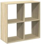 vidaXL Raumteiler-B&uuml;cherregal Sonoma-Eiche 69,5x29x69,5 cm 858005