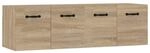 vidaXL Wandschr&auml;nke 2 Stk Sonoma-Eiche 80x35x36,5 cm Holzwerkstoff 3115654
