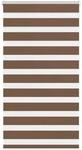 vidaXL Doppelrollo Braun 80x150 cm Stoffbreite 75,9 cm Polyester 4014335