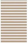 vidaXL Doppelrollo Sandbraun 145x230 cm Stoffbreite 140,9 cm Polyester 4014608
