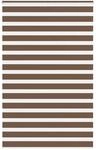 vidaXL Doppelrollo Braun 140x200 cm Stoffbreite 135,9 cm Polyester 4014373