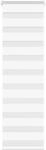 vidaXL Doppelrollo Wei&szlig; 40x100 cm Stoffbreite 35,9 cm Polyester 4014717