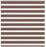 vidaXL Doppelrollo Braun 150x150 cm Stoffbreite 145,9 cm Polyester 4014349