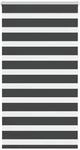 vidaXL Doppelrollo Schwarz 80x100 cm Stoffbreite 75,9 cm Polyester 4014205
