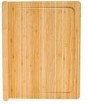 DuneDesign Schneidebrett aus Bambus 44 x 34 x 2 cm mit Kante