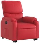 vidaXL Relaxsessel mit Aufstehhilfe Elektrisch Rot Kunstleder 3204905