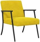 vidaXL Sessel Gelb 59 x 75 x 78 cm Samt 42017686