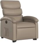 vidaXL Relaxsessel mit Aufstehhilfe Elektrisch Cappuccino Kunstleder Modell 4