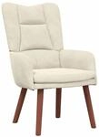 vidaXL Relaxsessel Creme 63 x 67 x 94 cm Samt 42001811