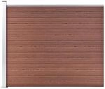 vidaXL Zaunelement WPC 175x146 cm Braun 148981