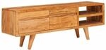 vidaXL TV-Schr&auml;nk mit Regal Braun 110 x 30 x 40 cm Massivholz Akazie 42003317
