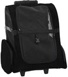 vidaXL Trolley f&uuml;r Haustiere 3-In-1 Schwarz 48x32x57-106 cm cm Oxford-Gewebe