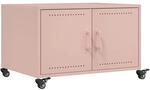 vidaXL Couchtisch Rosa 68x50x43,5 cm Stahl 846687