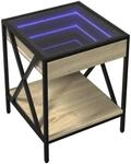 vidaXL Couchtisch mit Infinity-LED Sonoma-Eiche 40x40x49 cm 847693