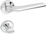 SOTECH T&uuml;rdr&uuml;cker CARL Chrom Poliert Rosettengarnitur Bad WC mit