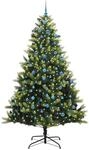 vidaXL K&uuml;nstlicher Klapp-Weihnachtsbaum mit 300 LEDs Gr&uuml;n 240 cm 3396016