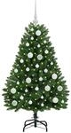 vidaXL K&uuml;nstlicher Weihnachtsbaum Gr&uuml;n 120 cm PVC und Metall 3395670