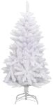 vidaXL K&uuml;nstlicher Weihnachtsbaum Klappbar mit St&auml;nder Wei&szlig; 120 cm