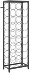 vidaXL Weinregal f&uuml;r 27 Flaschen Schwarz 34x18x100 cm Schmiedeeisen