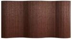 Homestyle4u Paravent Raumteiler in Dunkelbraun 250x145 cm 3138