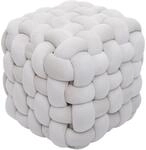 MCW Hocker Q48 Samt 39cm Beige