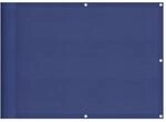 vidaXL Balkon-Sichtschutz Blau 75x700 cm 100 % Polyester-Oxford 4000277