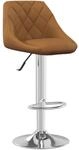 vidaXL Barhocker Braun Samt 335292