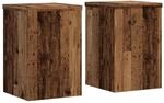 vidaXL Pflanzenst&auml;nder 2 Stk Altholz-Optik 25x25x35 cm Holzwerkstoff 852913
