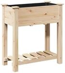 vidaXL Garten-Pflanzgef&auml;&szlig; mit Regal Beige 71 x 37 x 76,5 cm 42006566