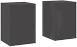 vidaXL Pflanzenst&auml;nder 2 Stk Schwarz 24 x 24 x 35 cm Stahl 865806