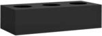 vidaXL B&uuml;roschrank mit Pflanzkasten Anthrazit 90x40x125 cm Stahl